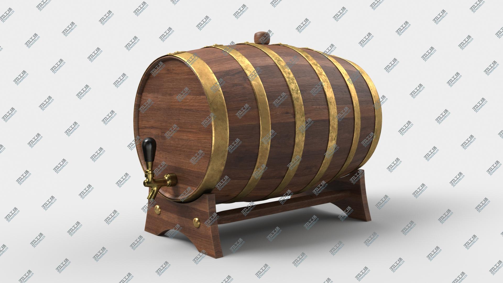 images/goods_img/202105074/Whiskey Barrel Walnut Brass 3D model/1.jpg